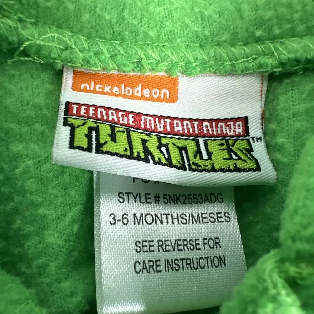 Nickelodeon Teenage Mutant Ninja Turtle Fleece Sleeper 3-6 Months Viacom 2015